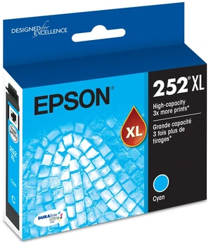 252XL Genuine High Capacity Cyan Ink Cartridge T252XL220 Works With WorkForce WF-3620 WF-3640 WF-7110 WF-7210 WF-7610 WF-7620 WF-7710 WF-7720 Printers 252XL Genuine High Capacity Cyan Ink Cartridge T252XL220 Works With WorkForce WF-3620 WF-3640 WF-7110 WF-7210 WF-7610 WF-7620 WF-7710 WF-7720 Printers