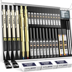 37PCS Gold Art Mechanical Pencil Set, 0.3/0.5/0.7/0.9/2mm Point 360 Lead Refills(6B 4B 2B HB 2H 4H) 4 Erasers+18 Eraser Refills, Full Metal, School Supplies for Sketching Drawing Drafting 37PCS Gold Art Mechanical Pencil Set, 0.3/0.5/0.7/0.9/2mm Point 360 Lead Refills(6B 4B 2B HB 2H 4H) 4 Erasers+18 Eraser Refills, Full Metal, School Supplies for Sketching Drawing Drafting