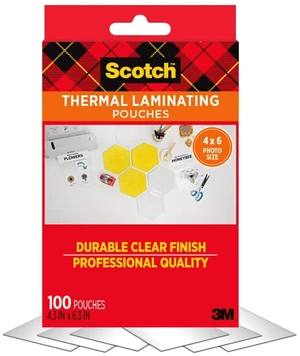 Thermal Pouches, Photo, 4 in x 6 in, 100 Count Ultra Clear Laminating Pouches for Photos, Cards, Recipes, Labeling, Photo Safe for Home, Office and Classroom Thermal Pouches, Photo, 4 in x 6 in, 100 Count Ultra Clear Laminating Pouches for Photos, Cards, Recipes, Labeling, Photo Safe for Home, Office and Classroom