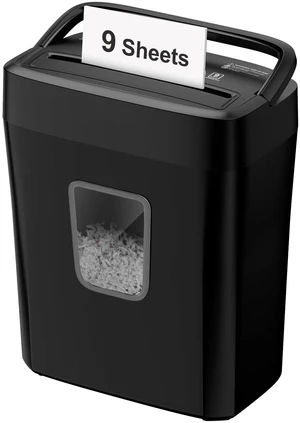 9-Sheet Crosscut Paper Shredder for Home, P-4 Security Level Shreds Credit Card, Mail, Staple & Clip, Document Shredder, 4.2 Gal Wastebasket, Small Shredder for Home Office, C261-C 9-Sheet Crosscut Paper Shredder for Home, P-4 Security Level Shreds Credit Card, Mail, Staple & Clip, Document Shredder, 4.2 Gal Wastebasket, Small Shredder for Home Office, C261-C
