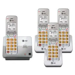 EL51403 DECT 6.0 4-Handset Cordless Phone with Simulated Full-Duplex Speakerphone, Backlit LCD Display & Lighted Keypad, Caller ID/Call Waiting, Intercom, ECO Mode EL51403 DECT 6.0 4-Handset Cordless Phone with Simulated Full-Duplex Speakerphone, Backlit LCD Display & Lighted Keypad, Caller ID/Call Waiting, Intercom, ECO Mode