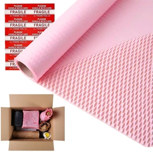 Honeycomb Packing Paper, 12" x 100' Packing Paper Substitute Alternative for Bubble Cushioning Wrap for Moving Shipping Packaging Mailing, Recyclable Moving Supplies Bubble Packing Wrap Roll-Pink Honeycomb Packing Paper, 12" x 100' Packing Paper Substitute Alternative for Bubble Cushioning Wrap for Moving Shipping Packaging Mailing, Recyclable Moving Supplies Bubble Packing Wrap Roll-Pink