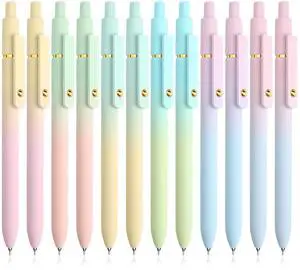 12 Pcs Gel Pens 0.5mm Quick Dry Black Ink Pens Fine Point Smooth Writing Pens, Cute Office and School Supplies Gifts for Women Teacher Students (12 Pcs Ombre Gold) 12 Pcs Gel Pens 0.5mm Quick Dry Black Ink Pens Fine Point Smooth Writing Pens, Cute Office and School Supplies Gifts for Women Teacher Students (12 Pcs Ombre Gold)