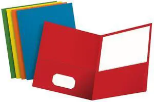 2 Pocket Folders, Textured Paper, Assorted Colors (Light Blue, Red, Yellow, Orange, Green), Letter Size, 50 Per Box 2 Pocket Folders, Textured Paper, Assorted Colors (Light Blue, Red, Yellow, Orange, Green), Letter Size, 50 Per Box