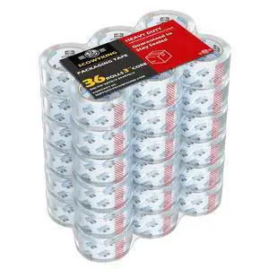 Clear Packing Tape Refills Heavy Duty,36 Pack,2.7 Mil,2"×68 Yd Clear Packing Tape Refills Heavy Duty,36 Pack,2.7 Mil,2"×68 Yd