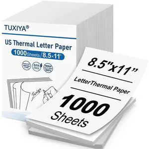 1000 Sheets Thermal Printer Paper 8.5 x 11 Inch BPA free Advanced Thermal Printing US Letter Size Thermal Paper Compatible Most Portable Printers 1000 Sheets Thermal Printer Paper 8.5 x 11 Inch BPA free Advanced Thermal Printing US Letter Size Thermal Paper Compatible Most Portable Printers