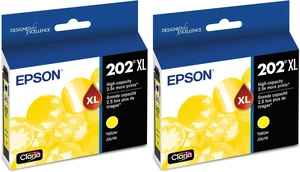 T202 Claria -Ink High Capacity Yellow -Cartridge (T202XL420-S) for Select Expression and Workforce Printers (Pack of 2) T202 Claria -Ink High Capacity Yellow -Cartridge (T202XL420-S) for Select Expression and Workforce Printers (Pack of 2)