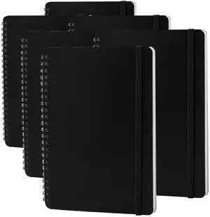 Spiral Notebook For Women & Men, 2PCS Spiral Journal Notebooks, 5.9 x 8.3 College Ruled Notebook For Work Notes, Journal Writing, And Daily Life Entries (Black) (Pack of 3) Spiral Notebook For Women & Men, 2PCS Spiral Journal Notebooks, 5.9 x 8.3 College Ruled Notebook For Work Notes, Journal Writing, And Daily Life Entries (Black) (Pack of 3)