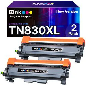 TN830XL Toner for Brother Printer Compatible for Brother TN830XL TN830 Toner Cartridges to Use with DCP-L2640DW HL-L2460DW HL-L2480DW HL-L2400D (2 TN830XL Black) TN830XL Toner for Brother Printer Compatible for Brother TN830XL TN830 Toner Cartridges to Use with DCP-L2640DW HL-L2460DW HL-L2480DW HL-L2400D (2 TN830XL Black)