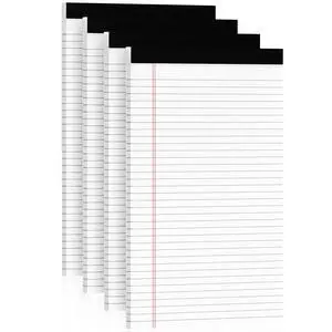 Note Pads 8.5 x 14 Wide Ruled, 4 Pack Legal Pads 8.5 x 14 White Paper Pads Lined Paper Tablets, Notebook Pads 8.5x14, White Lined Paper Pads 8.5x14 Writing Pad, 70 GSM Notebook Paper, 30 Sheets/Pad Note Pads 8.5 x 14 Wide Ruled, 4 Pack Legal Pads 8.5 x 14 White Paper Pads Lined Paper Tablets, Notebook Pads 8.5x14, White Lined Paper Pads 8.5x14 Writing Pad, 70 GSM Notebook Paper, 30 Sheets/Pad