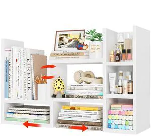 Desk Shelves Desktop Organizer Shelf - White Office Organization for Top of Desk Organizers and Accessories Corner Bookshelf Table Top Shelving Small Hutch Decorations for Women Office Desk Shelves Desktop Organizer Shelf - White Office Organization for Top of Desk Organizers and Accessories Corner Bookshelf Table Top Shelving Small Hutch Decorations for Women Office