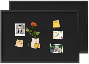 Cork Board with Linen Black 2Pack,Bulletin Board 30"x20" Corkboards for Office Home School Message Board or Vision Board Decoration Cork Board with Linen Black 2Pack,Bulletin Board 30"x20" Corkboards for Office Home School Message Board or Vision Board Decoration