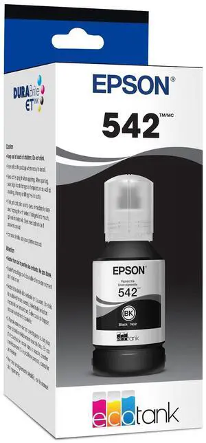 542 EcoTank Pro Ink Ultra-high Capacity Bottle Black (T542120-S) Works with ET-5150, 5170, 5180, 5800, 5850, 5880, 16600, 16650 542 EcoTank Pro Ink Ultra-high Capacity Bottle Black (T542120-S) Works with ET-5150, 5170, 5180, 5800, 5850, 5880, 16600, 16650