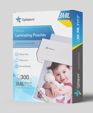 Thermal Laminating Pouches 9"x11.5" Inches, 3mil 300Pack, Clear, Letter Size Thermal Laminating Pouches 9"x11.5" Inches, 3mil 300Pack, Clear, Letter Size