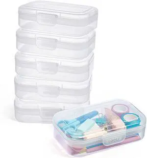 6 Pack Pencil Box, Plastic Pencil Case Holder with Latch, Clear Crayon Box Marker Organizer, Large Craft Storage Boxes, Stackable Storage Containers for Art School Supplies 6 Pack Pencil Box, Plastic Pencil Case Holder with Latch, Clear Crayon Box Marker Organizer, Large Craft Storage Boxes, Stackable Storage Containers for Art School Supplies