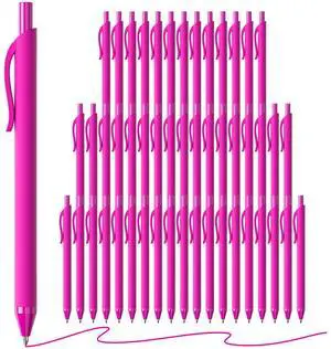 Pink Ink Pens Bulk 50 Pack 1.0mm Ballpoint Pen for Smooth Writing Medium Point No Bleed Retractable Click Pens for Office School College Work, Servers Teachers (Pink Ink) Pink Ink Pens Bulk 50 Pack 1.0mm Ballpoint Pen for Smooth Writing Medium Point No Bleed Retractable Click Pens for Office School College Work, Servers Teachers (Pink Ink)