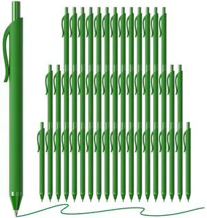 Green Pens Bulk 50 Pack 1.0mm Ballpoint Pen for Smooth Writing Medium Point No Bleed Retractable Click Pens for Office School College Work, Servers Teachers (Green Ink) Green Pens Bulk 50 Pack 1.0mm Ballpoint Pen for Smooth Writing Medium Point No Bleed Retractable Click Pens for Office School College Work, Servers Teachers (Green Ink)