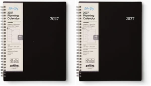 2027 Weekly and Monthly Planner Calendar, Includes January 2027 - December 2027, 7" x 9", Flexible Cover, Wirebound, Laminated Tabs, Enterprise (Pack of 2) 2027 Weekly and Monthly Planner Calendar, Includes January 2027 - December 2027, 7" x 9", Flexible Cover, Wirebound, Laminated Tabs, Enterprise (Pack of 2)