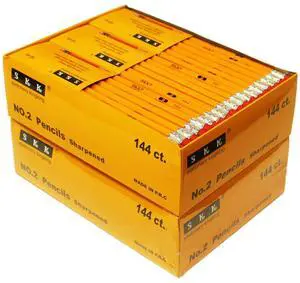 288 Count #2 Pencils with Erasers Pre-sharpened Bulk HB Lead Pencil, Classroom, Home & Office, 2 Packs of 144, Back to School No.2 Pencils 288 Count #2 Pencils with Erasers Pre-sharpened Bulk HB Lead Pencil, Classroom, Home & Office, 2 Packs of 144, Back to School No.2 Pencils