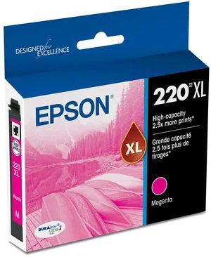 220XL Genuine High Capacity Magenta Ink Cartridge T220XL320 Works with WorkForce WF-2630 WF-2650 WF-2660 WF-2750 WF-2760 Expression XP-320 XP-420 XP-424 220XL Genuine High Capacity Magenta Ink Cartridge T220XL320 Works with WorkForce WF-2630 WF-2650 WF-2660 WF-2750 WF-2760 Expression XP-320 XP-420 XP-424