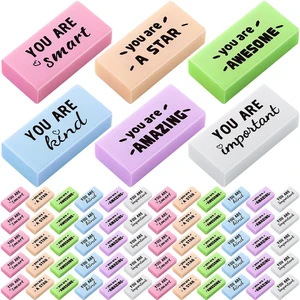 180 Pcs Inspirational Erasers,Motivational,Macaron Bulk Pencil Erasers, 6 Motivational Designs, Classroom Rewards Drawing Supplies, Back to School Teacher Essentials 180 Pcs Inspirational Erasers,Motivational,Macaron Bulk Pencil Erasers, 6 Motivational Designs, Classroom Rewards Drawing Supplies, Back to School Teacher Essentials