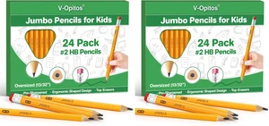 48 Pack Jumbo #2 HB Triangle Pre-Sharpened Wood-Cased Pencils 48 Pack Jumbo #2 HB Triangle Pre-Sharpened Wood-Cased Pencils