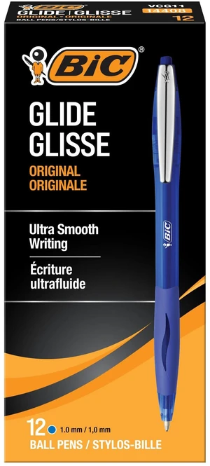 Glide Blue Retractable Ballpoint Pens, Medium Point, 12-Count Pack Comfortable Rubber Grip, Trusted Reliability for Daily Notes, Ultra Smooth Writing Experience, Pack of 12 Pens Glide Blue Retractable Ballpoint Pens, Medium Point, 12-Count Pack Comfortable Rubber Grip, Trusted Reliability for Daily Notes, Ultra Smooth Writing Experience, Pack of 12 Pens