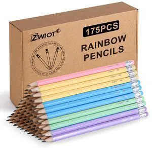 Wood-Cased #2 HB Pencils Bulk, 175 Count Pre Sharpened Pastel Colors, #2 Pencils with Eraser for School Classroom Teacher Supplies Gifts Wood-Cased #2 HB Pencils Bulk, 175 Count Pre Sharpened Pastel Colors, #2 Pencils with Eraser for School Classroom Teacher Supplies Gifts