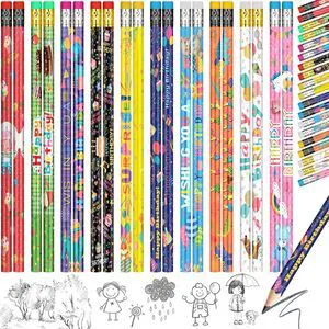 500 Pcs Happy Birthday Pencils for Student Bulk, 10 Assorted Styles Colorful Pencils with Top Erasers for Teacher Rewards, Classroom Prizes, Birthday Party Favors Gifts 500 Pcs Happy Birthday Pencils for Student Bulk, 10 Assorted Styles Colorful Pencils with Top Erasers for Teacher Rewards, Classroom Prizes, Birthday Party Favors Gifts