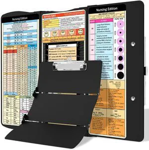 Nursing Clipboard Foldable Clipboard Medical: Edition Cheat Sheets Aluminum 3 Layers Foldable Clipboards Nursing Pocket Size Profile Clip Nurse Clipboards Notepad for Nurses Students and Doctors Nursing Clipboard Foldable Clipboard Medical: Edition Cheat Sheets Aluminum 3 Layers Foldable Clipboards Nursing Pocket Size Profile Clip Nurse Clipboards Notepad for Nurses Students and Doctors