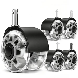 Office Chair Wheels,Smooth & Quiet Rollerblade Casters Wheels,Heavy Duty Support 700lbs Dual-Wheel Design,Gaming Desk Chair Wheel Replacement for Hardwood Floors and Carpet,2 Inch Universal Fit Office Chair Wheels,Smooth & Quiet Rollerblade Casters Wheels,Heavy Duty Support 700lbs Dual-Wheel Design,Gaming Desk Chair Wheel Replacement for Hardwood Floors and Carpet,2 Inch Universal Fit