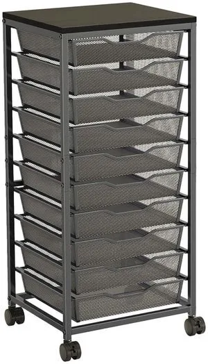 10-Drawer Rolling Storage Cart, Craft Organizers and Storage, Black 12x12 Inch Storage Drawers for Scrapbook Paper,Classroom,Craft,Bathroom,Teacher,Office,Art,Metal Organizer Cart with wheels 10-Drawer Rolling Storage Cart, Craft Organizers and Storage, Black 12x12 Inch Storage Drawers for Scrapbook Paper,Classroom,Craft,Bathroom,Teacher,Office,Art,Metal Organizer Cart with wheels