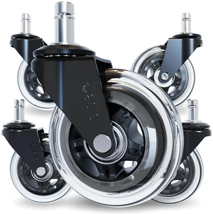 Original Office Chair Wheels (As Seen On PBS), IKEA Only Only compatible with IKEA, safe for hardwood floors & carpet, smooth & quiet casters, easy installation, set of 5 Original Office Chair Wheels (As Seen On PBS), IKEA Only Only compatible with IKEA, safe for hardwood floors & carpet, smooth & quiet casters, easy installation, set of 5