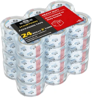 Clear Packing Tape Refills Heavy Duty,24 Pack,2.7 Mil,2"×68 Yd Clear Packing Tape Refills Heavy Duty,24 Pack,2.7 Mil,2"×68 Yd