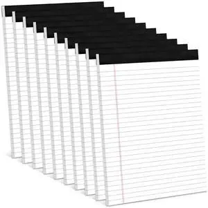 10 Pack Note Pads 8.5 x 11 Inch Legal Pads 8.5 x 11 Wide Ruled Writing Pads White Lined Legal Pads 8.5 x 11, Micro Perforated, Premium Thick Paper, Paper Pads Lined Writing Pads for School Office 10 Pack Note Pads 8.5 x 11 Inch Legal Pads 8.5 x 11 Wide Ruled Writing Pads White Lined Legal Pads 8.5 x 11, Micro Perforated, Premium Thick Paper, Paper Pads Lined Writing Pads for School Office