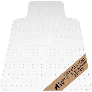 Office Chair Mat for Carpet Floors, Heavy Duty 36x48 Clear Lip Easy Glide Slip Resistant Mats Under Desk, Carpeted Floor Protector for Work and Gaming Rolling Chairs, Computer Accessories Office Chair Mat for Carpet Floors, Heavy Duty 36x48 Clear Lip Easy Glide Slip Resistant Mats Under Desk, Carpeted Floor Protector for Work and Gaming Rolling Chairs, Computer Accessories