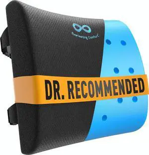 Lumbar Support Pillow for Office Chair - Improves Posture, Promotes Back Pain Relief - Superior Back Support for Gaming and Desk Chairs - Lumbar Pillow for Car, Couch Lumbar Support Pillow for Office Chair - Improves Posture, Promotes Back Pain Relief - Superior Back Support for Gaming and Desk Chairs - Lumbar Pillow for Car, Couch