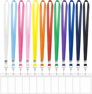 60 Pack Cruise Lanyards with Waterproof Badge Holders, 12 Colors Soft Neck Straps, Clear Pvc Zip Holders, Fits Cruise Cards And Id Badges, Color Coding For Groups And Events 60 Pack Cruise Lanyards with Waterproof Badge Holders, 12 Colors Soft Neck Straps, Clear Pvc Zip Holders, Fits Cruise Cards And Id Badges, Color Coding For Groups And Events