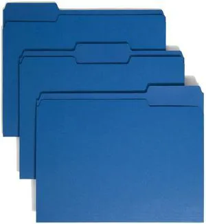 File Folder, 1/3-Cut Tab, Assorted Positions, Letter Size, Navy, 100 per Box (13193) File Folder, 1/3-Cut Tab, Assorted Positions, Letter Size, Navy, 100 per Box (13193)