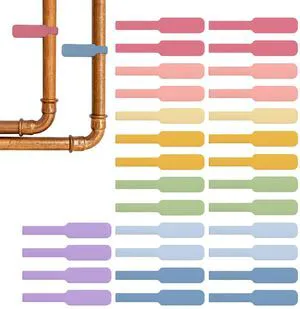 Cable Labels - Large, Macaron (30-Pack) Colorful Write-On Tags for Basement and Office Organizing Cable Labels - Large, Macaron (30-Pack) Colorful Write-On Tags for Basement and Office Organizing