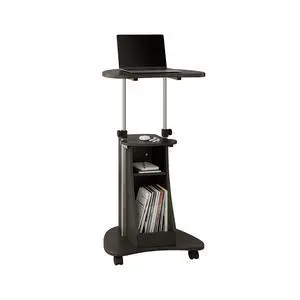 Adjustable Height Rolling Laptop Cart with Storage, Graphite Adjustable height rolling laptop cart with storage drawer, open shelf, wheels, sitstand design for office or medical use Adjustable Height Rolling Laptop Cart with Storage, Graphite Adjustable height rolling laptop cart with storage drawer, open shelf, wheels, sitstand design for office or medical use