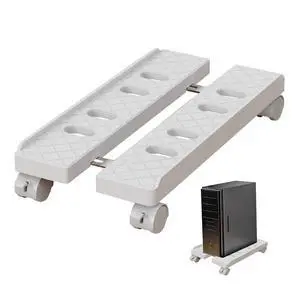 Adjustable Computer Tower Stand, Ventilated Mobile CPU Holder Fits Most PC Tower, Under Desk CPU Holder PC Floor Cart Computer Riser for Students and Gamers Adjustable Computer Tower Stand, Ventilated Mobile CPU Holder Fits Most PC Tower, Under Desk CPU Holder PC Floor Cart Computer Riser for Students and Gamers