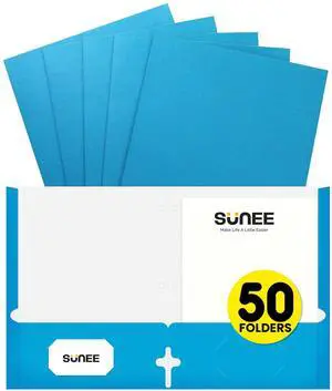 Folders with Pockets 3 Hole Punched(50 Pack, Blue), 2 Pocket Folders Fit Letter Size Paper, Paper File Folder for School Office Home Bussiness Folders with Pockets 3 Hole Punched(50 Pack, Blue), 2 Pocket Folders Fit Letter Size Paper, Paper File Folder for School Office Home Bussiness