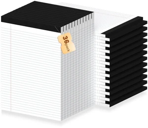 36pcs Legal Pads 8.5 x 11, Perforated White Notepad 8.5x11, 50Sheets/Pad Writing Pads 8.5x11, College Ruled Thick Paper, Lined Note Pads with Sturdy Backing, Office & School Supplies 36pcs Legal Pads 8.5 x 11, Perforated White Notepad 8.5x11, 50Sheets/Pad Writing Pads 8.5x11, College Ruled Thick Paper, Lined Note Pads with Sturdy Backing, Office & School Supplies