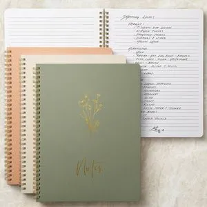Aesthetic Spiral Notebook Set of 3 For Women 10.5 x 8 - College Ruled College Ruled Journal/notebook with Large Pockets and Lined Pages - Supplies to Stay Organized at Work or School Aesthetic Spiral Notebook Set of 3 For Women 10.5 x 8 - College Ruled College Ruled Journal/notebook with Large Pockets and Lined Pages - Supplies to Stay Organized at Work or School