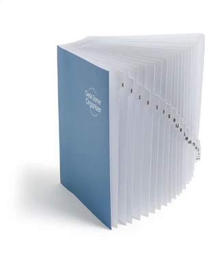 Expandable Alphabetic File Sorter Dark Blue | Letter Size | 20 Dividers | Laminated Tabs | Pack of 5 Expandable Alphabetic File Sorter Dark Blue | Letter Size | 20 Dividers | Laminated Tabs | Pack of 5