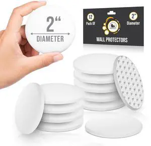 ® Door Stoppers - Medium 2" (12 Pack) - Strong Adhesive Backing Quiet & Shock Absorbing Silicone Door Stoppers for Walls - Door Knob Wall Protector - Door Stop Bumper - Prevent Wall Damage ® Door Stoppers - Medium 2" (12 Pack) - Strong Adhesive Backing Quiet & Shock Absorbing Silicone Door Stoppers for Walls - Door Knob Wall Protector - Door Stop Bumper - Prevent Wall Damage