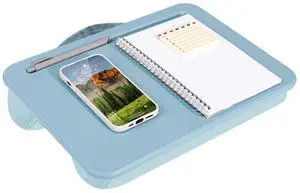 Compact Lap Desk Sky Blue, Fits 14" Laptops Microbead Cushion, Built-In Pencil Slot, Carry Handle, Fits Standard Letter-Size Paper (8.5" × 11") Compact Lap Desk Sky Blue, Fits 14" Laptops Microbead Cushion, Built-In Pencil Slot, Carry Handle, Fits Standard Letter-Size Paper (8.5" × 11")