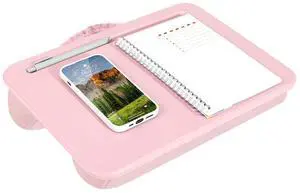 Compact Lap Desk Rose Quartz, Fits 14" Laptops Microbead Cushion, Built-In Pencil Slot, Carry Handle, Fits Standard Letter-Size Paper (8.5" × 11") Compact Lap Desk Rose Quartz, Fits 14" Laptops Microbead Cushion, Built-In Pencil Slot, Carry Handle, Fits Standard Letter-Size Paper (8.5" × 11")