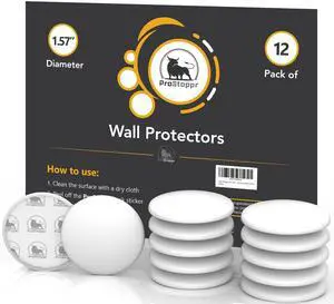® Door Stoppers - Small 1.57" (12 Pack) - Strong Adhesive Backing Quiet & Shock Absorbing Silicone Door Stoppers for Walls - Door Knob Wall Protector - Door Stop Bumper - Prevent Wall Damage ® Door Stoppers - Small 1.57" (12 Pack) - Strong Adhesive Backing Quiet & Shock Absorbing Silicone Door Stoppers for Walls - Door Knob Wall Protector - Door Stop Bumper - Prevent Wall Damage